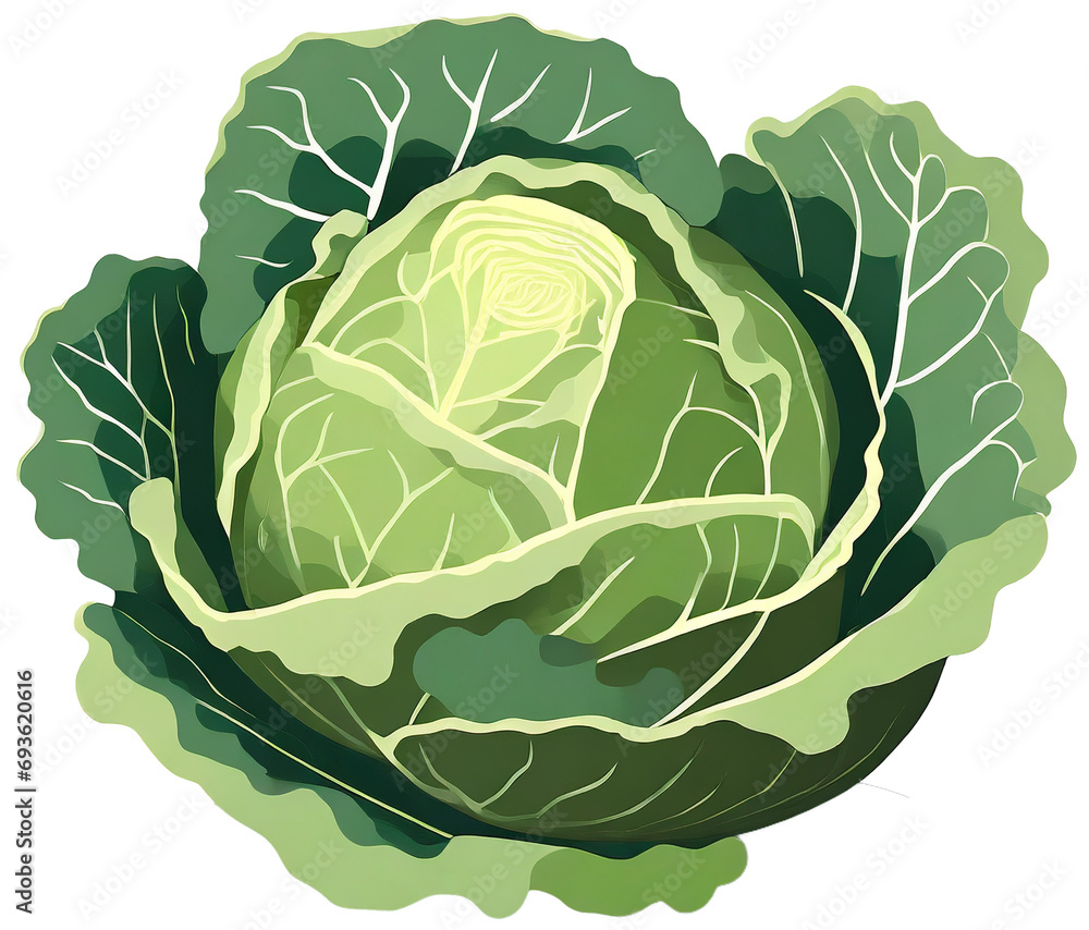 cabbage isolated on white background cabbage isolated on white background