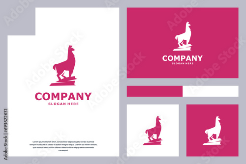 alpaca rock climbing logo design inspiration