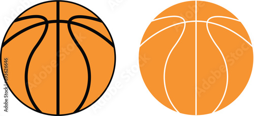 basketball icons, basketball icon in flat style. basketball vector illustration