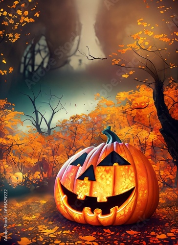 abstract halloween background suitable for banner or cover