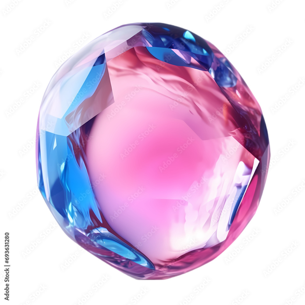 Pink and blue epoxy gemstones isolated on transparent background Pink and blue epoxy gemstones isolated on transparent background
