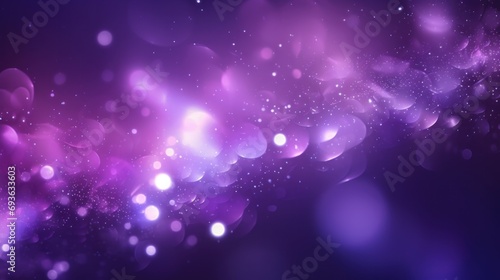 Glitter purple abstract background with bokeh.