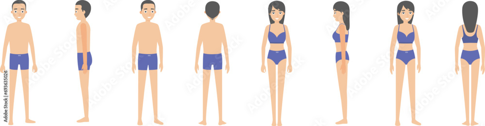 Cartoon character occupation image design team men different identities Cartoon character occupation image design team men different identities