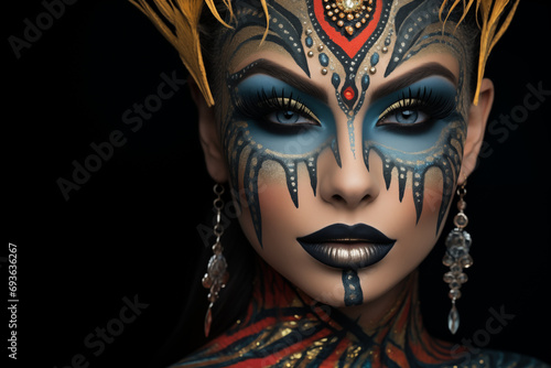 Makeup artists creating themed makeup looks, leaving room for themed makeup ideas