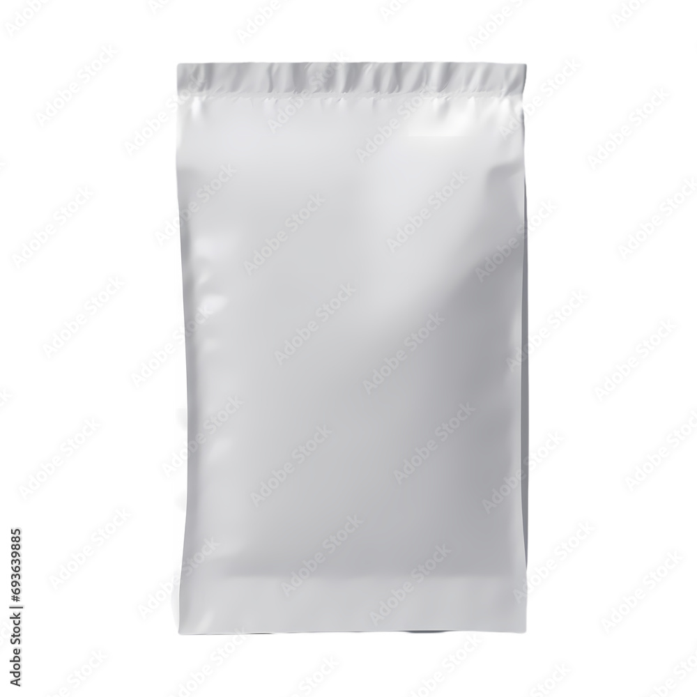 White plastic bag isolated on transparent background