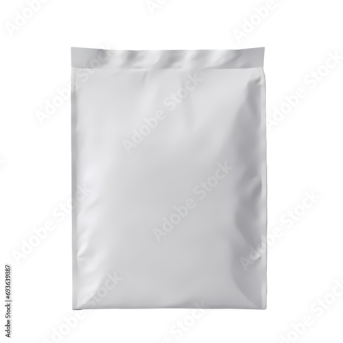 White plastic bag isolated on transparent background