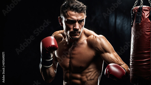 Boxer's Dynamic Punching Display © Dima Shapovalov