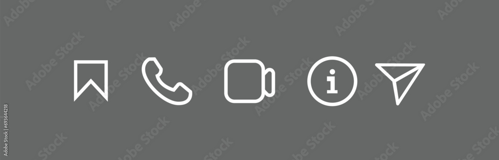 Set of simple social network icons. Vector illustration. Set of simple social network icons. Vector illustration.