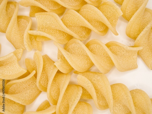 Fusilloni Pasta Noodles Uncooked Photography Closeup