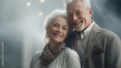beautiful smilling older couple