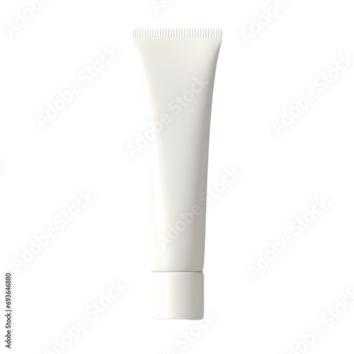 Skin care product containers isolated on transparent background
