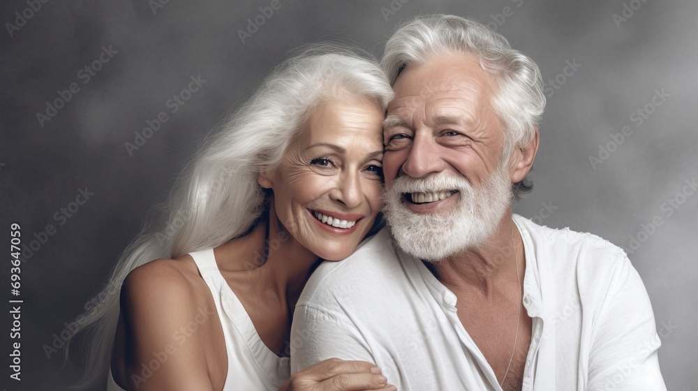 beautiful smilling older couple beautiful smilling older couple