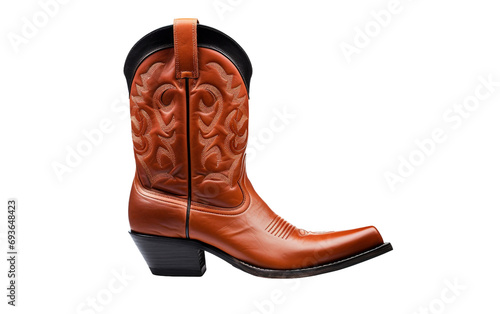 Redesigning the Cowboy Boot Silhouette Elevating Tradition Isolated on Transparent Background PNG.
