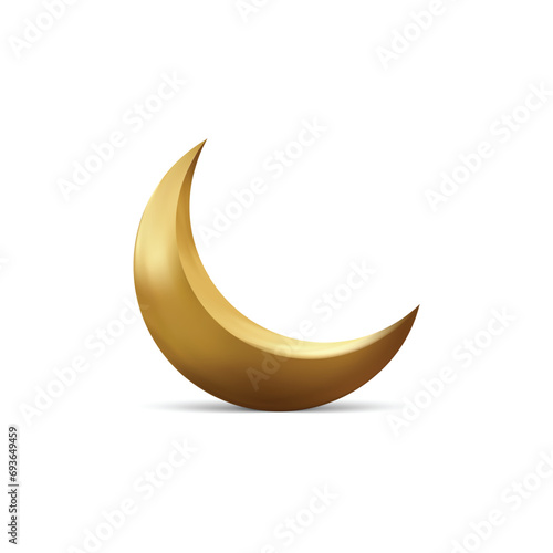 Moon and stars vector icon on background. Flat Moon Icon. Night symbol. Vector illustration. EPS10.