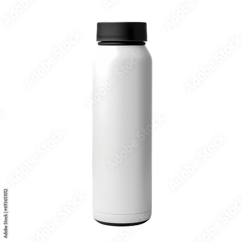 Thermos flask isolated on transparent background