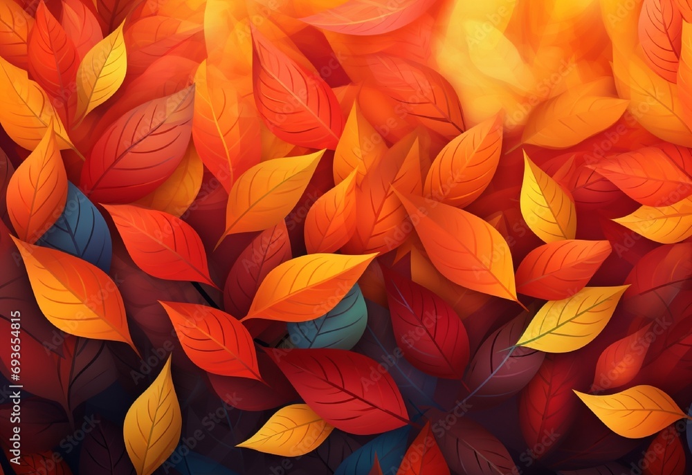 red yellow leaves Generating By AI Technology red yellow leaves Generating By AI Technology
