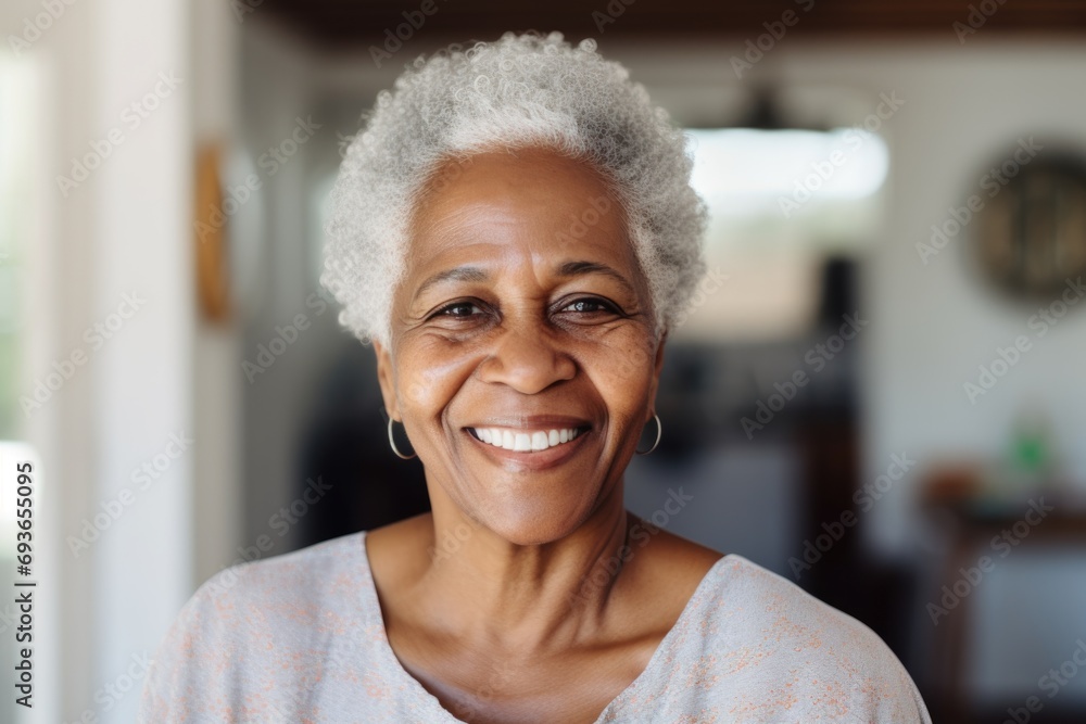 Portrait of a smiling senior woman in nursing home Portrait of a smiling senior woman in nursing home