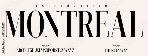 Elegant font classic fashion Designs. Typography modern serif fonts condensed decorative concept. vector illustration