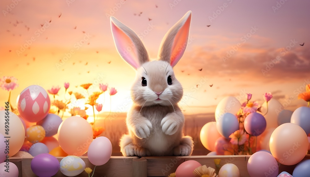 Easter bunny illustration Easter bunny illustration