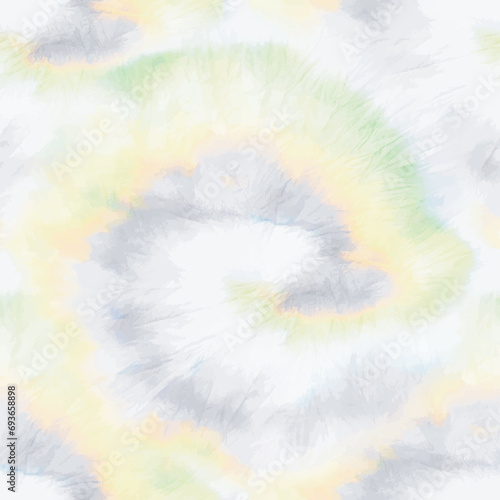 Tie Dye Vector Shirt. Green Summer Light. Red Seamless Print. Sunny Stripe Tye Dye. Red Swirl Background. Yellow Dyed Print. Seamless Grunge Pattern. Green Summer Cloud. Vector Sky White Background