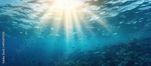Underwater sunlight generate ai