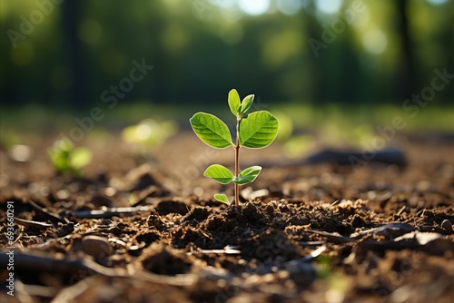 Revolutionary afforestation  combating climate change through large scale tree planting photo