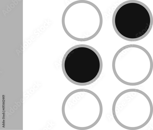 World Braille Day, Vector dotted type for blind disabled people, braille aplhabet,