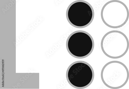 World Braille Day, Vector dotted type for blind disabled people, braille aplhabet,