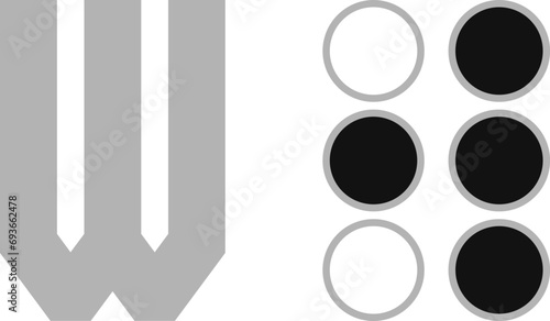 World Braille Day, Vector dotted type for blind disabled people, braille aplhabet,