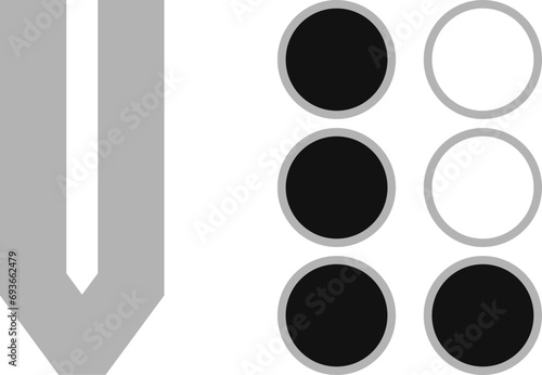 World Braille Day, Vector dotted type for blind disabled people, braille aplhabet,