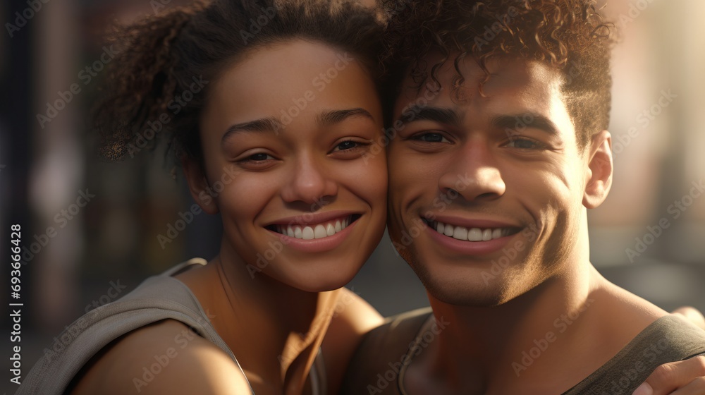 beautiful smiling couple dreamy haze beautiful smiling couple dreamy haze