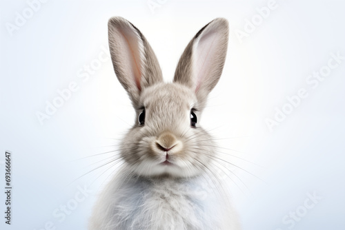 white rabbit isolated on white © Natalia