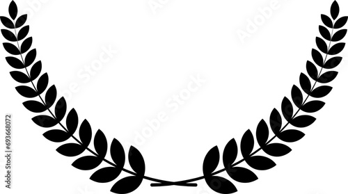 Black Laurel Wreath