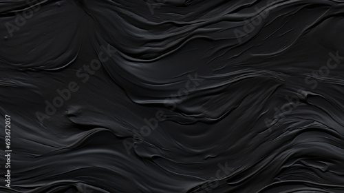 Fond d'un mur noir, texturé, avec relief. Ambiance sombre. Arrière-plan pour conception et création graphique.