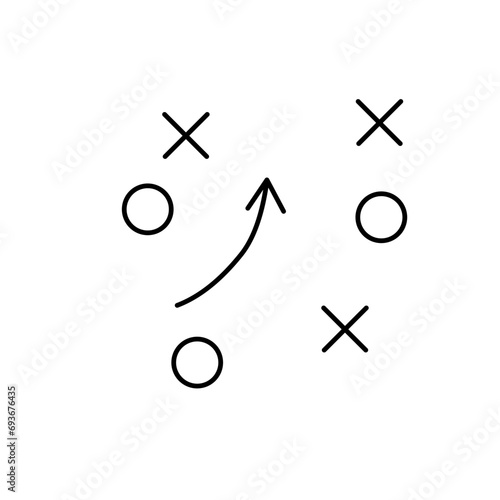 Strategi Line Icon 