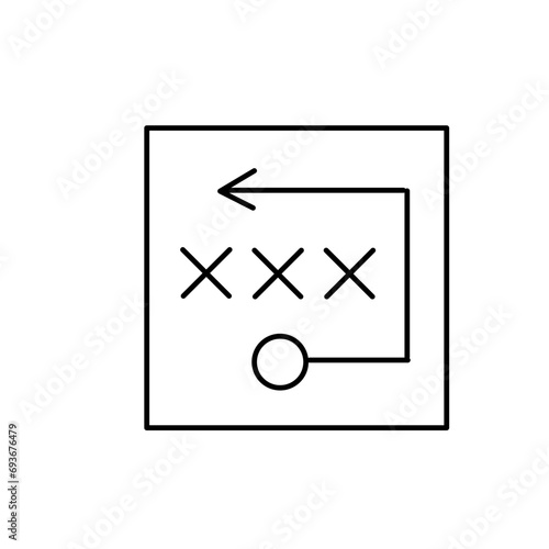 Strategi Line Icon 