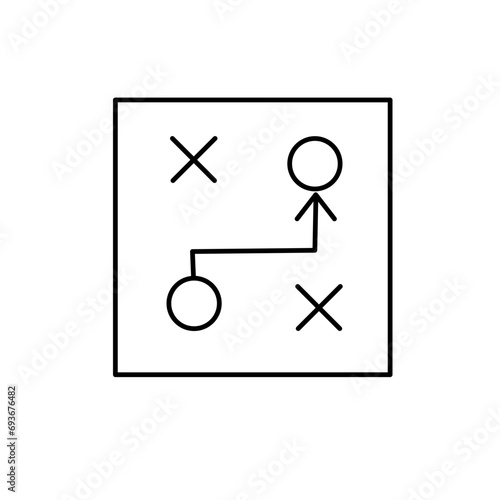 Strategi Line Icon 