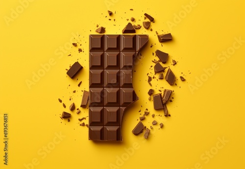 chocolate bar with chocolate Generating By AI Technology