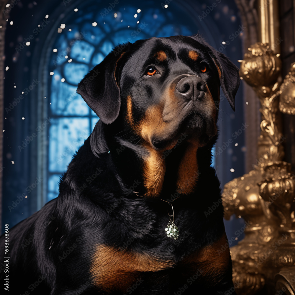 Fototapeta premium Gothic Rottweiler