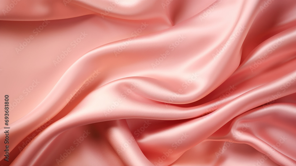 Fototapeta premium Pink Gold Satin Silk Texture Background