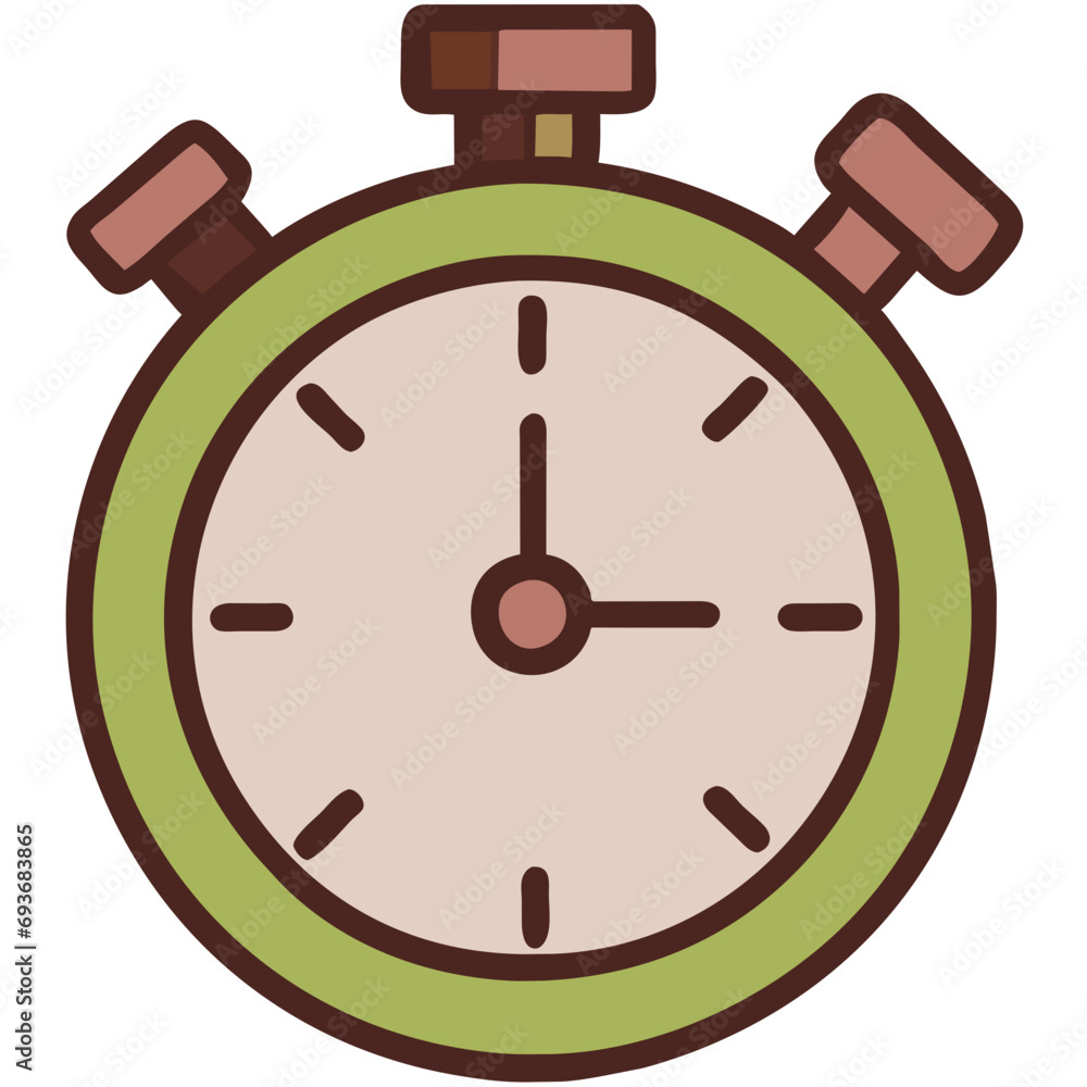 Stopwatch with a fast-forward icon for time-sensitive updatesvektor icon illustation Stopwatch with a fast-forward icon for time-sensitive updatesvektor icon illustation
