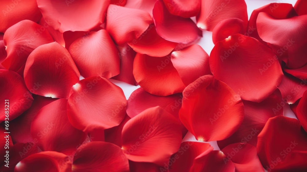 red rose petals with copy space. Simple yet elegant option for Valentine's Day red rose petals with copy space. Simple yet elegant option for Valentine's Day