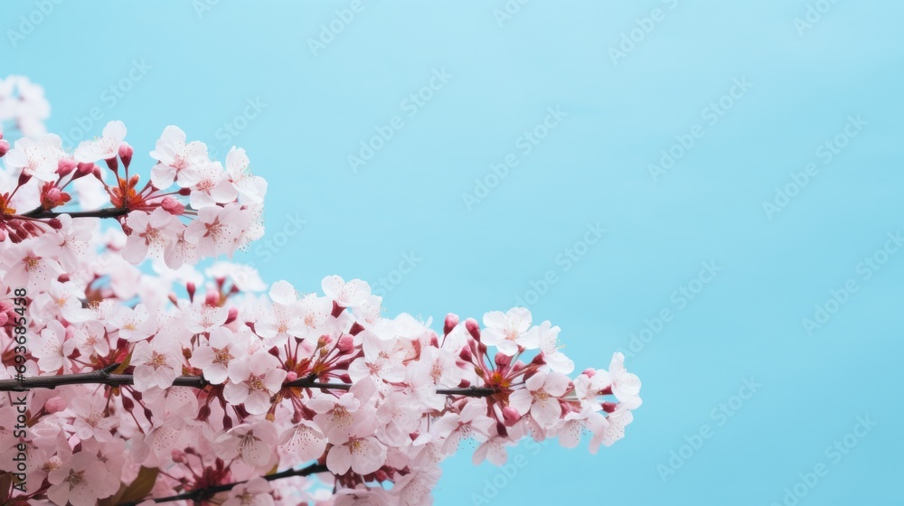 Elegant Spring Blossoms with largw copy space