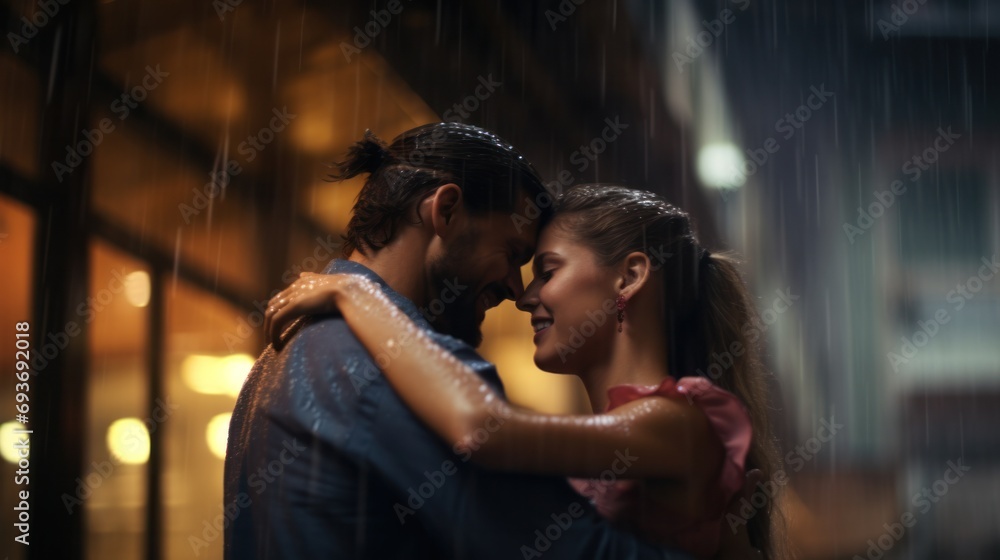 Couple_under_the_rain_sharing_romantic_moments