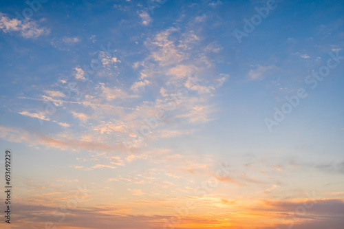 altocumulus and stratus pre twilight sky photo