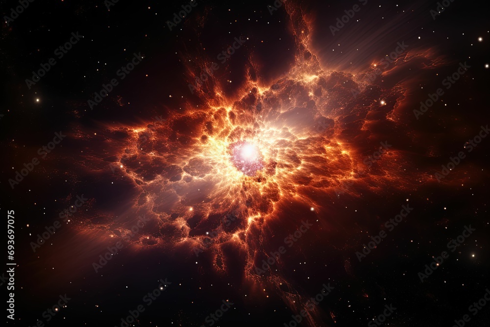 Fototapeta premium galactic spiral and Nebula and Starfield