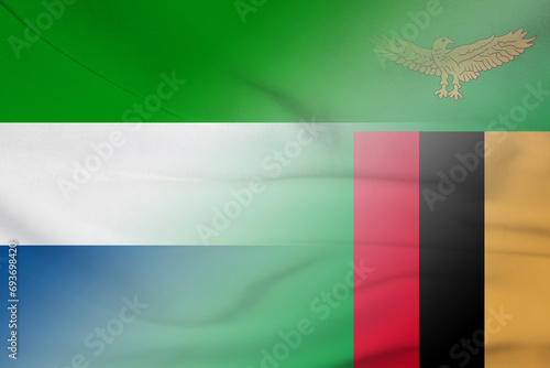 Sierra Leone and Zambia government flag transborder negotiation ZMB SLE photo