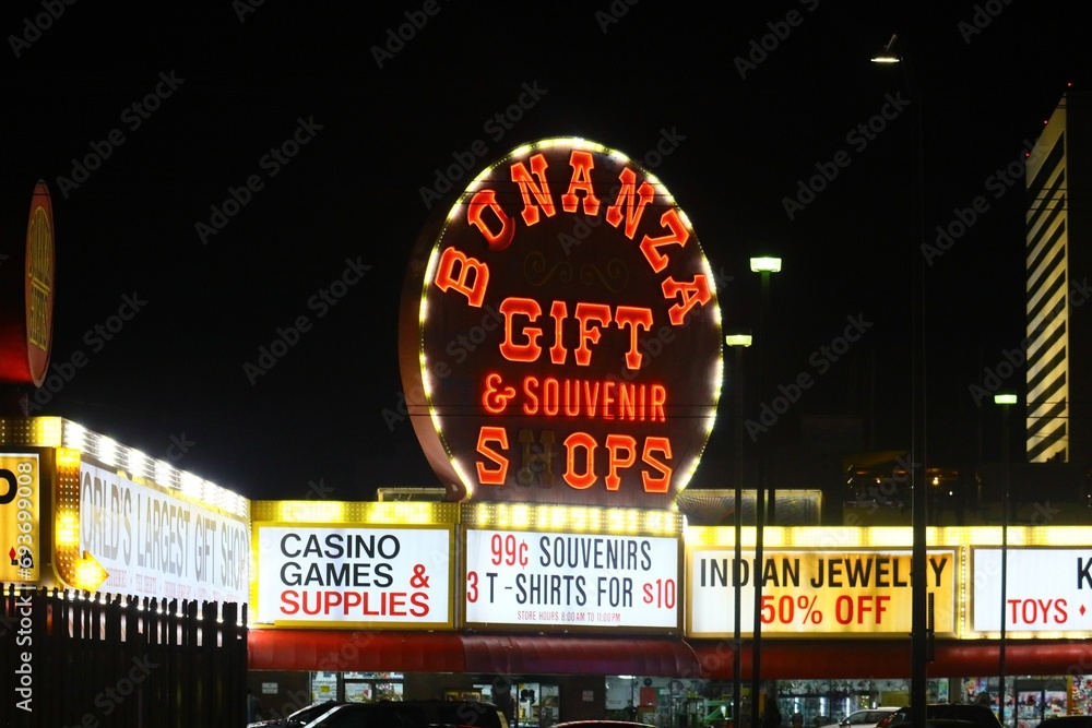 Bonanza Gift Shop Las Vegas Strip. Opened in 1980, it’s the world’s