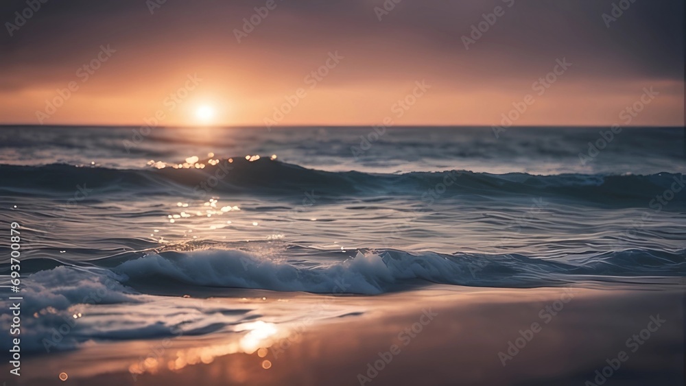Obraz premium sunset at the beach