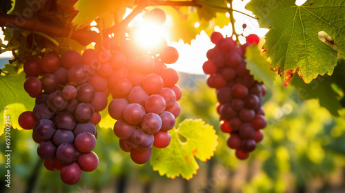 The sun's role in ripening grapes for winemaking